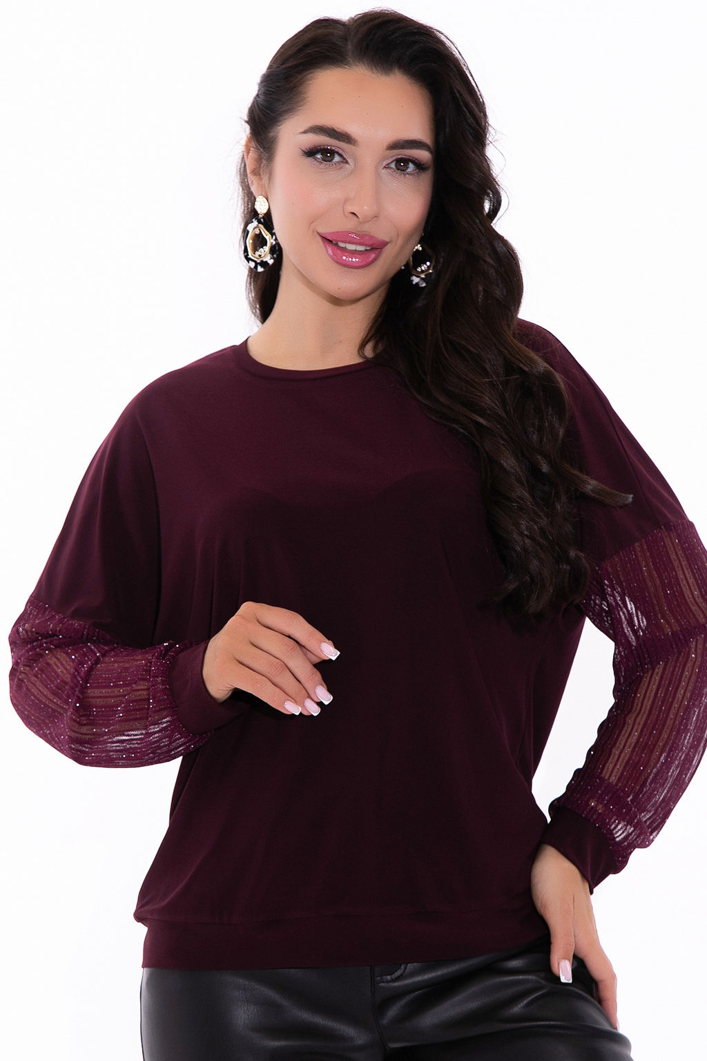 Свитшот (бордо) - Эльза фото 3