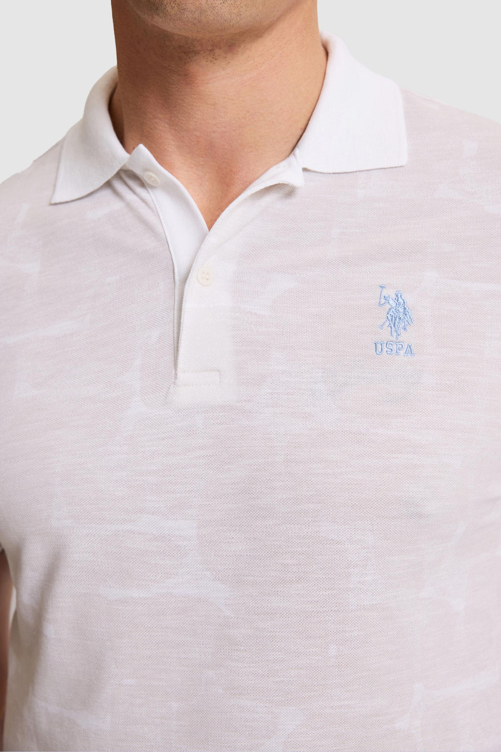 Erkek A__k Gri Regular Fit Polo Yaka Ti__rt - U.s. polo assn фото 6
