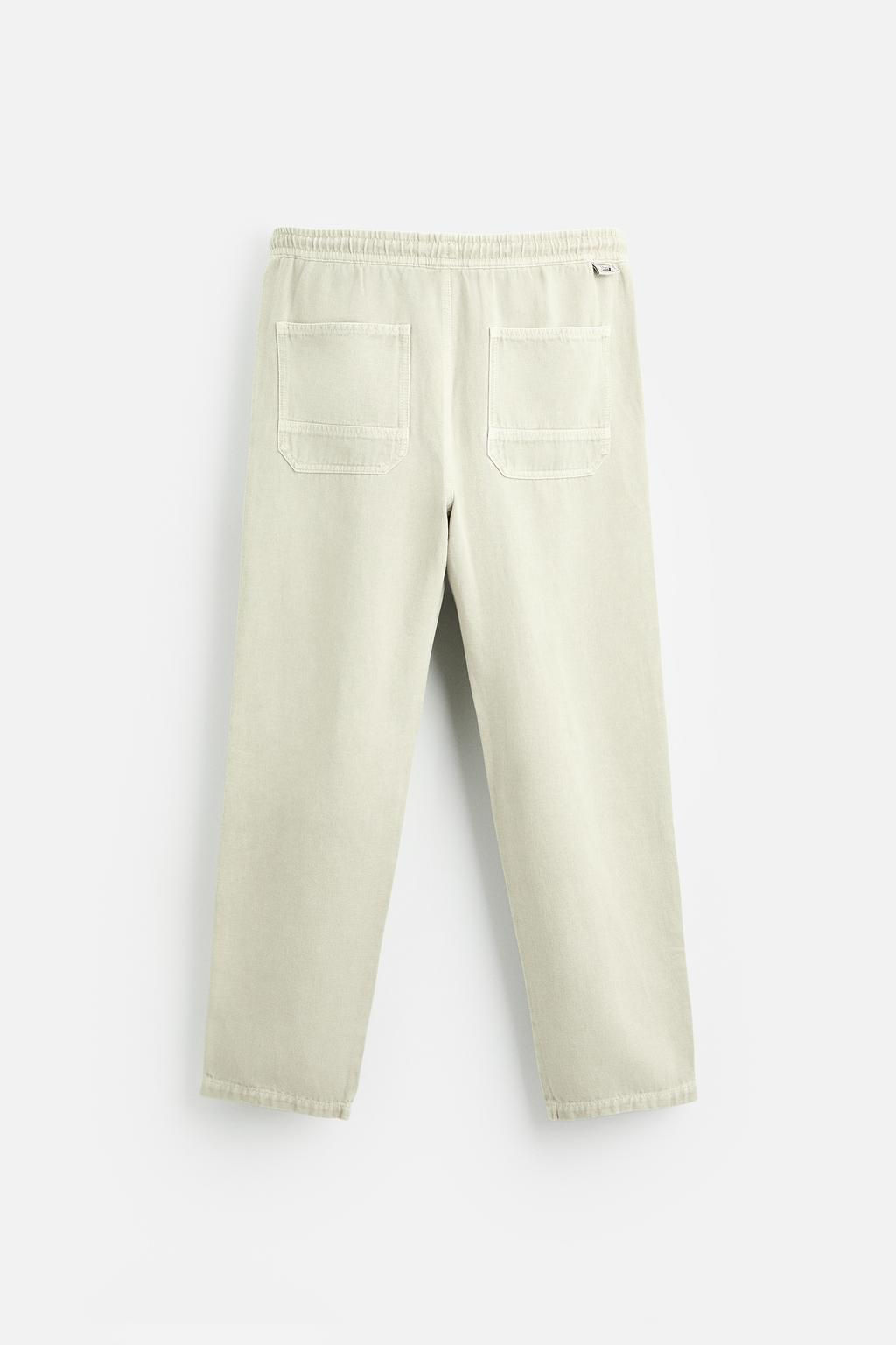 FADED JOGGER WAIST TROUSERS - Zara фото 15