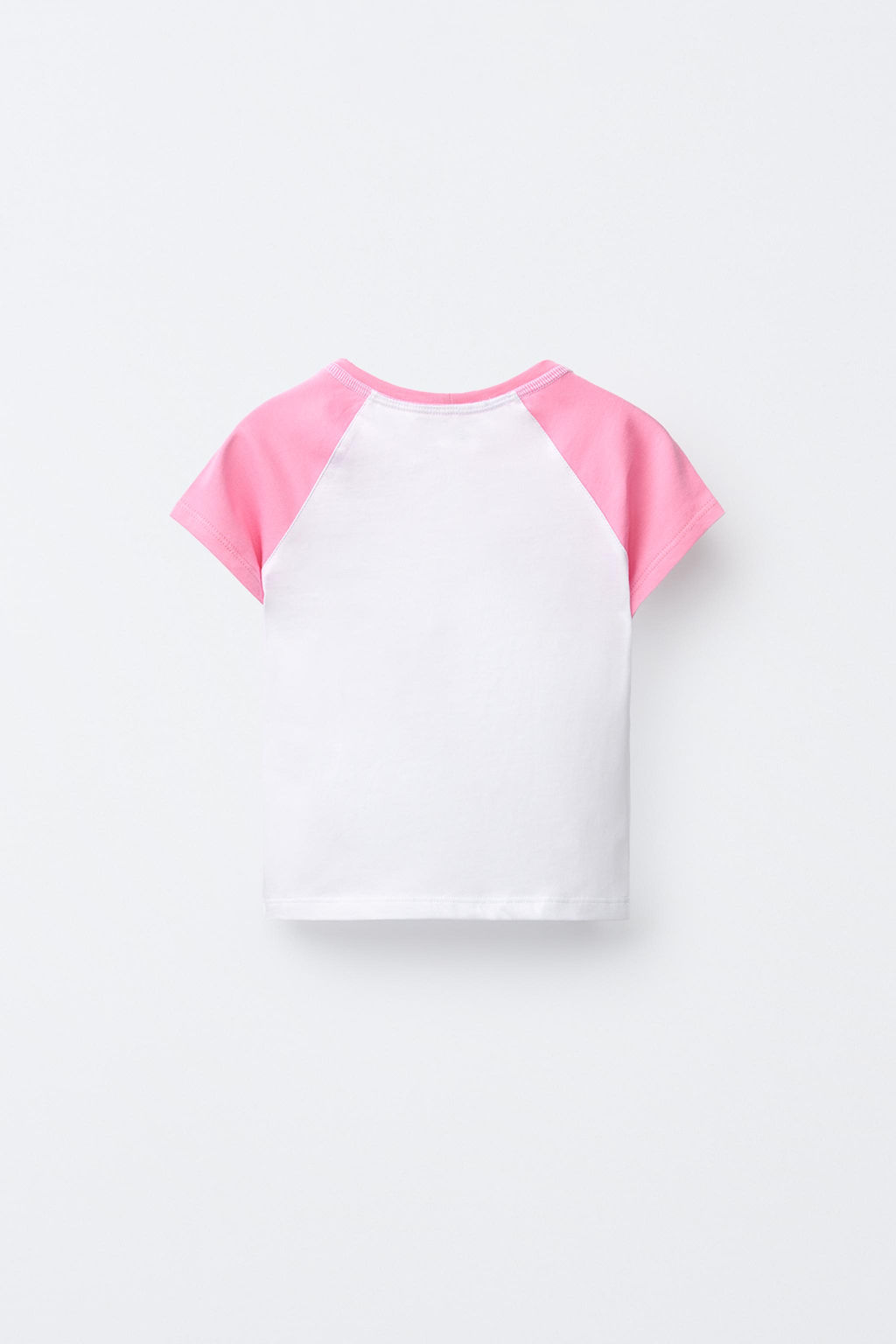 CAMISETA MANGA RANGL?N / Rosa / Blanco - Zara фото 3