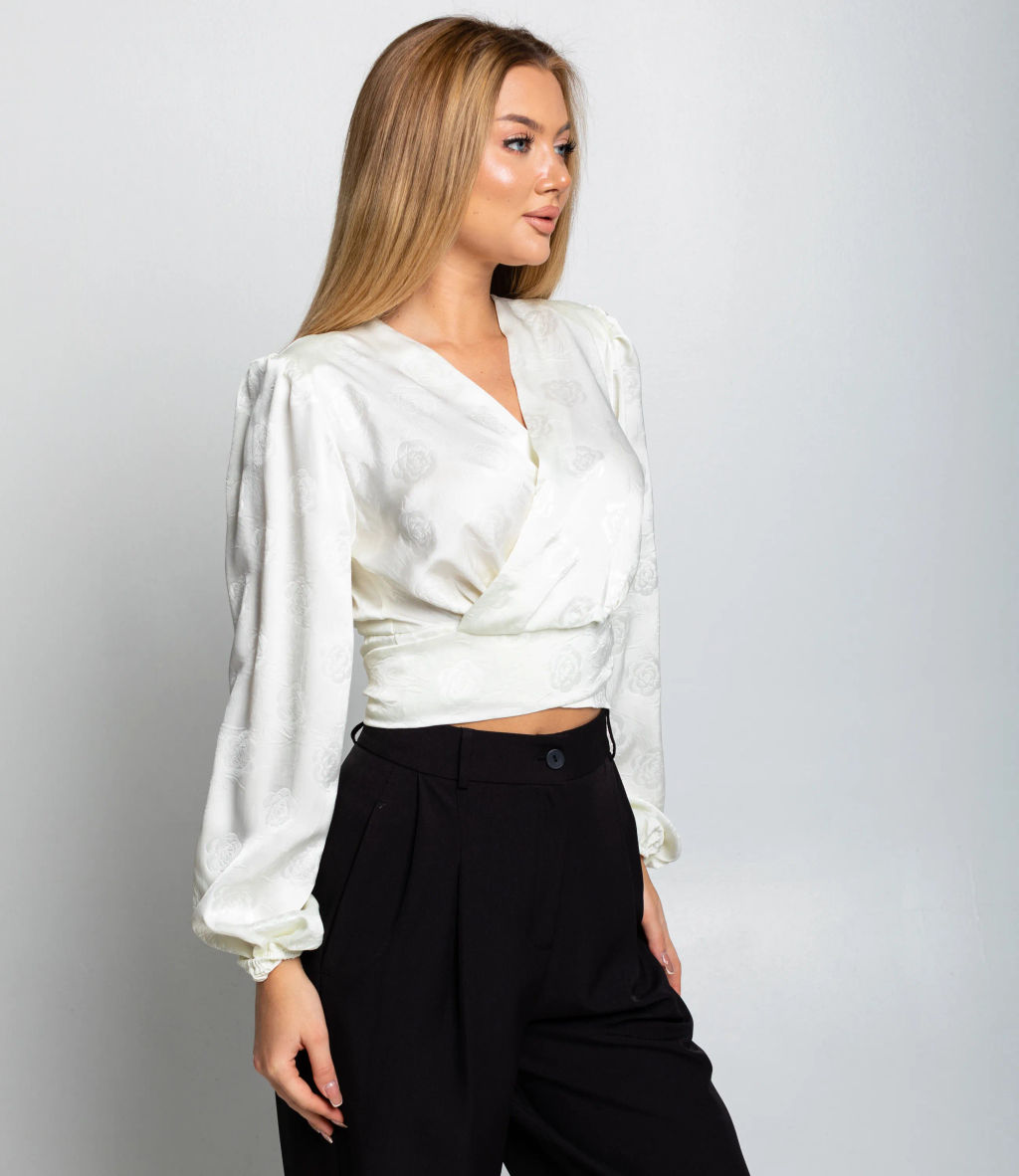 Блуза #КТ5138, молочный