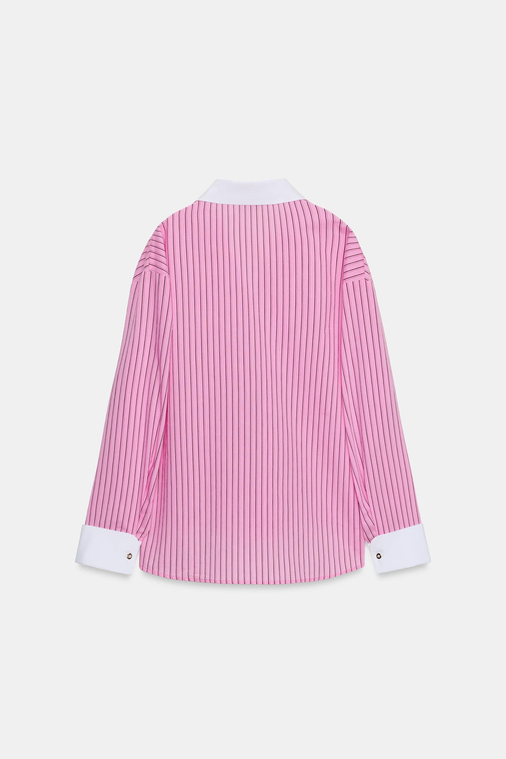 CAMISA POPEL?N RAYAS / Rosa - Zara фото 8
