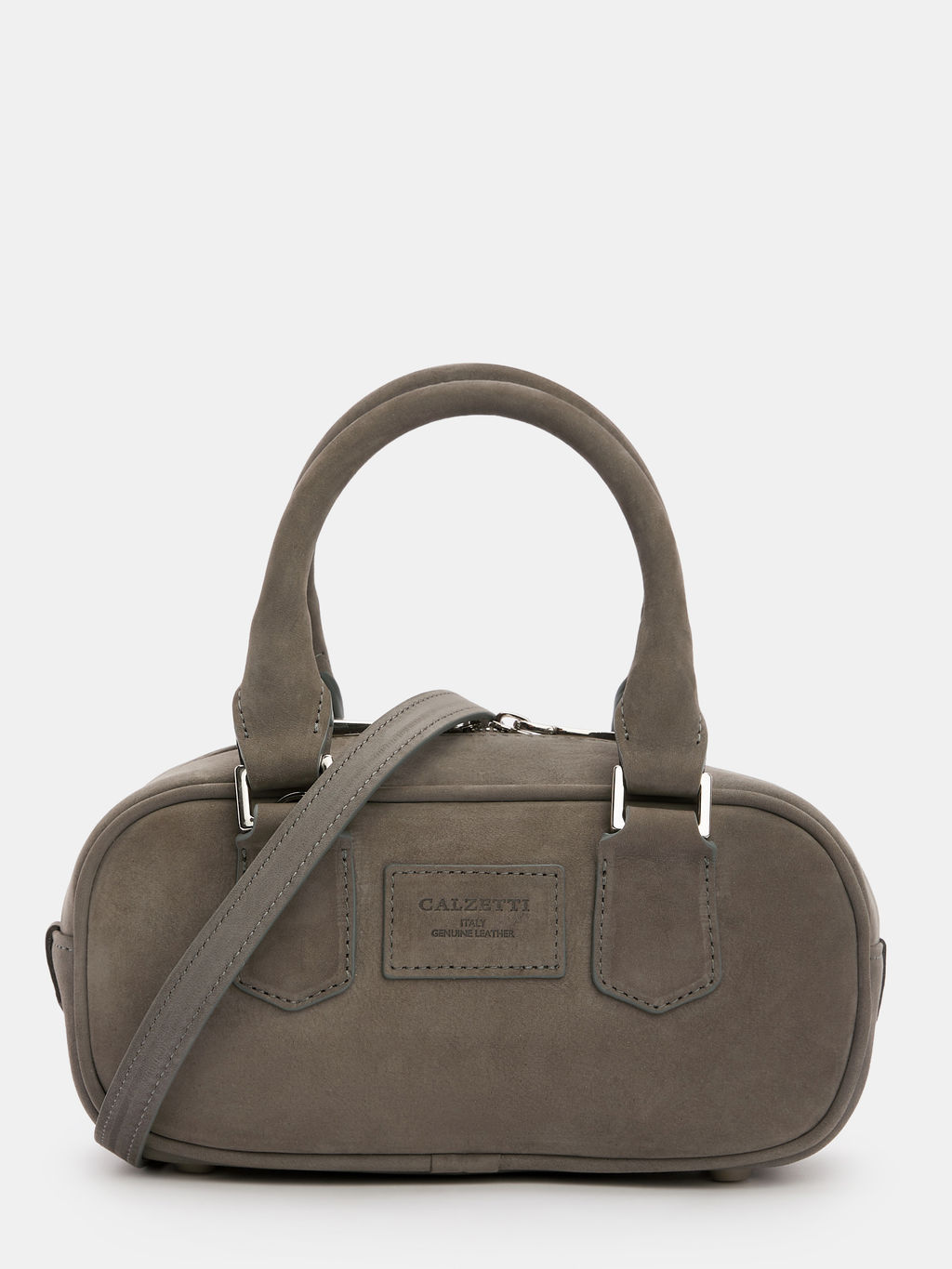 Женская сумка с ручками CALZETTI JADE Артикул 4741867, зеленовато-серый  фото 2
