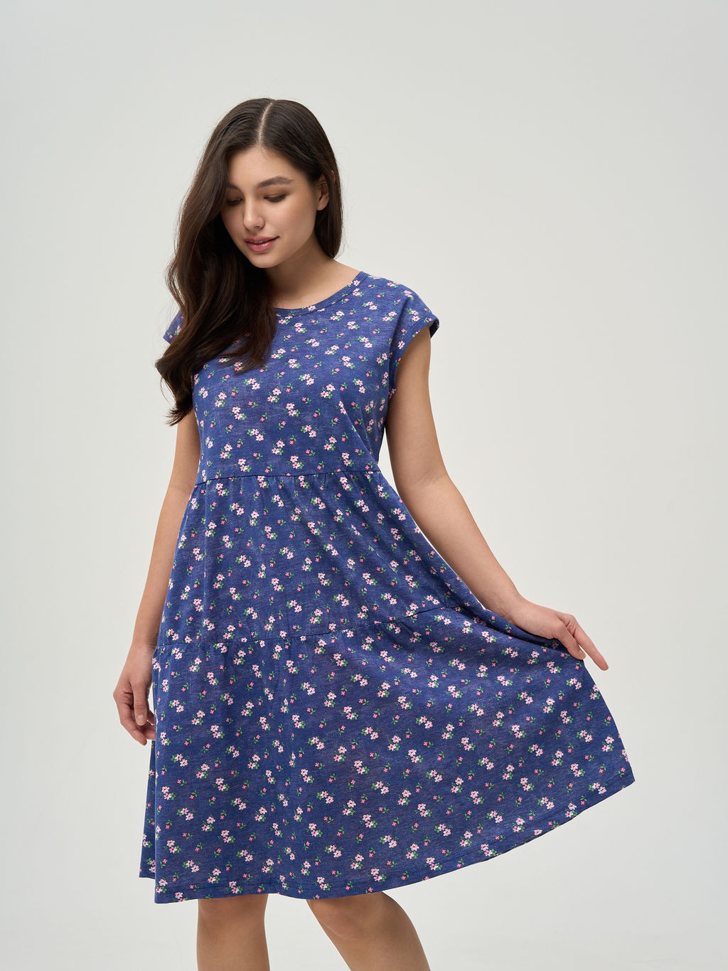 Платье из кулирки К-2213 - День и ночь фото 2