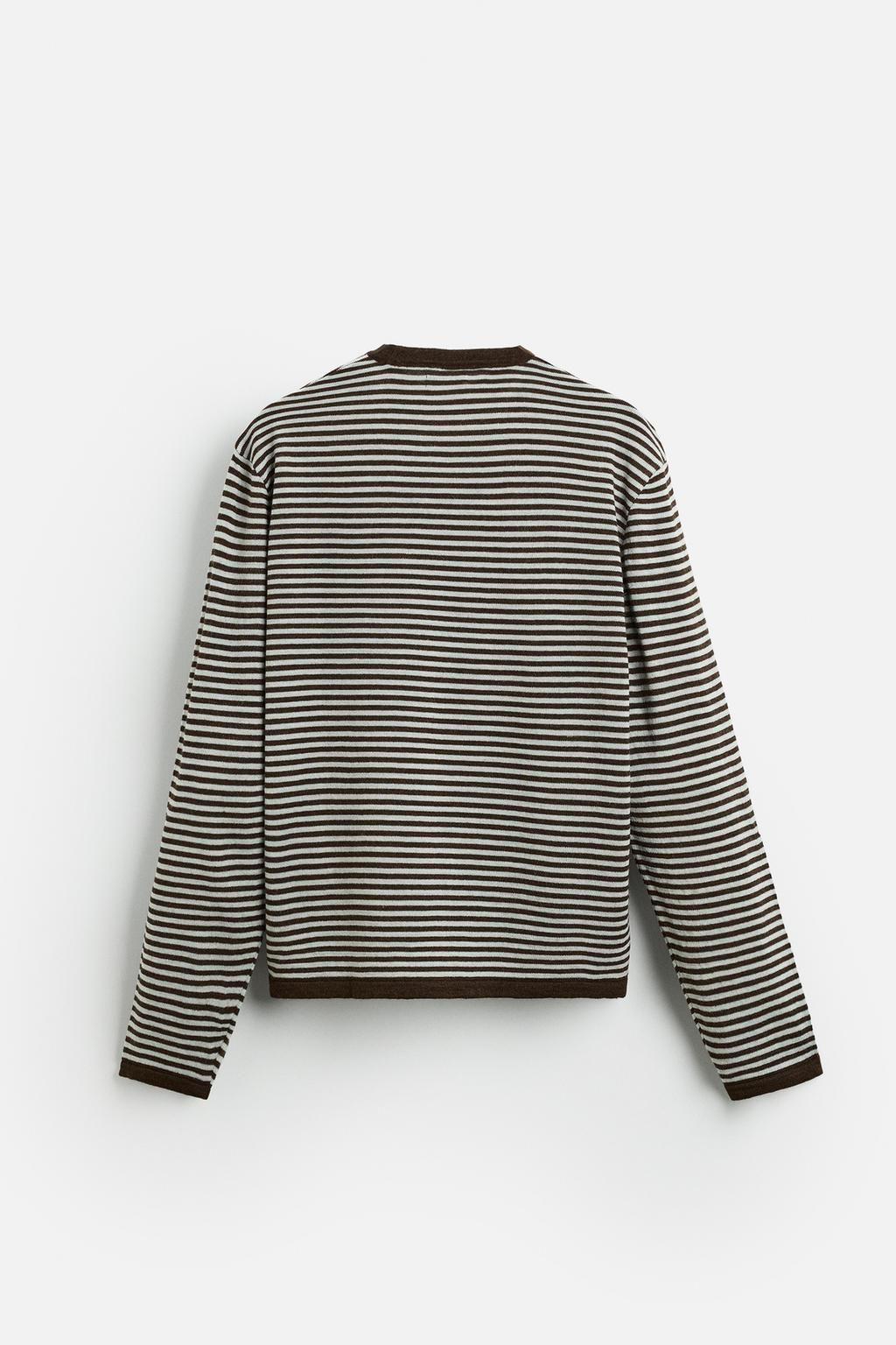 STRIPED JACQUARD SWEATER - Zara фото 7