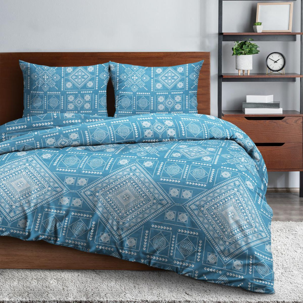 КПБ евро бязь "Wenge" (70х70) рис. 60253-1/60263-1 Lace