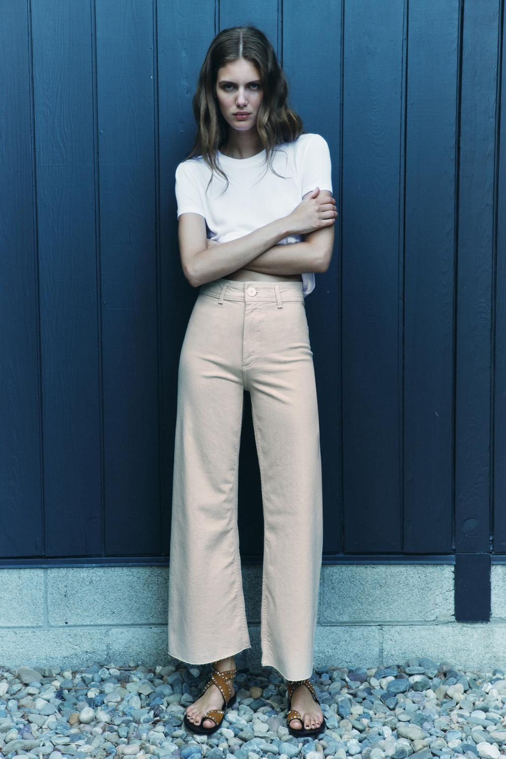 ZW MARINE STRAIGHT-LEG HIGH-WAIST JEANS - Zara фото 6