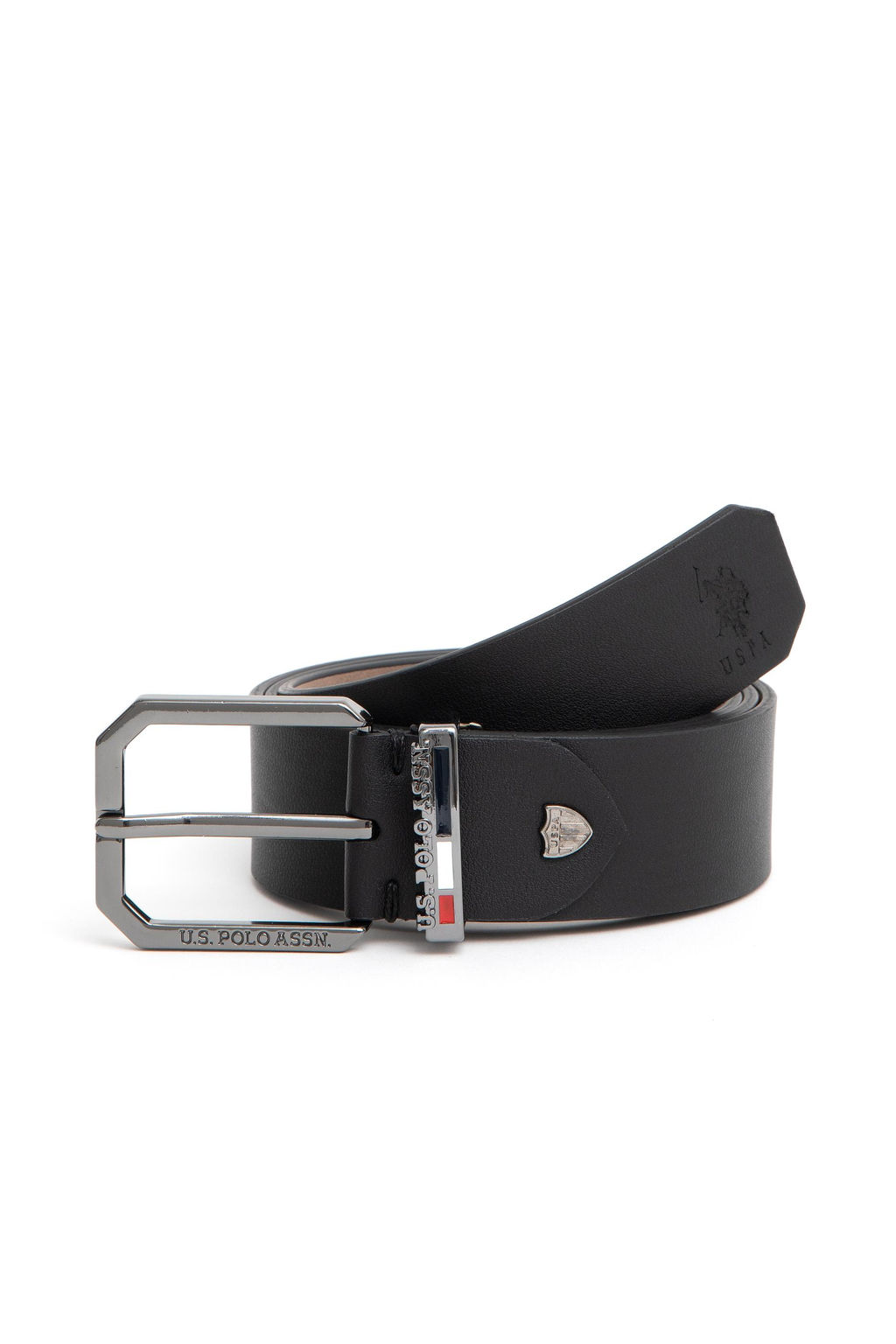 Мужской черный пояс - U.s. polo assn фото 3