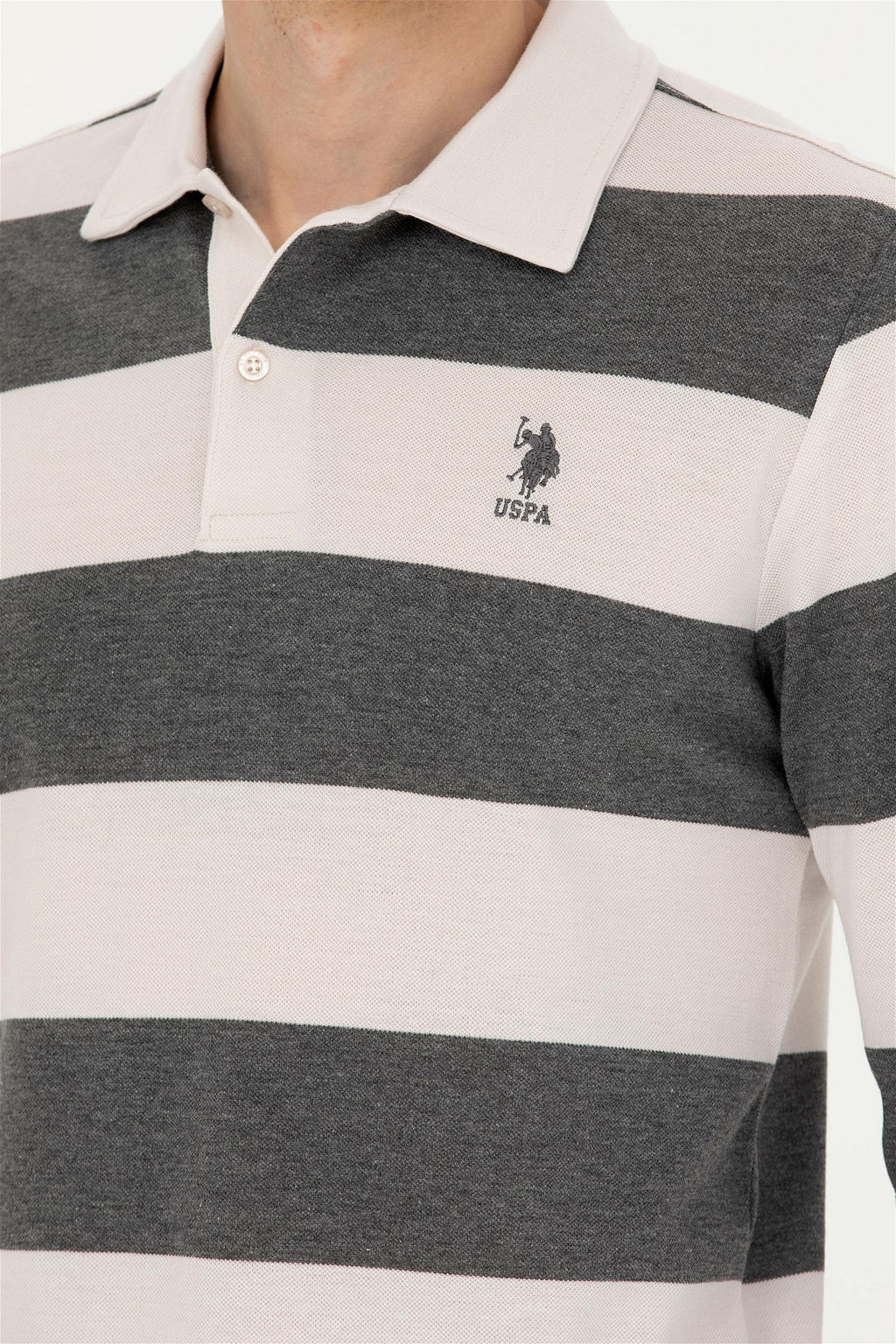 Мужской свитшот антрацитового цвета - U.s. polo assn фото 14