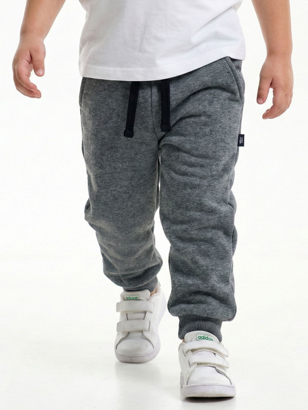Брюки ясли 22-2410 т.серый меланж - Mini maxi фото 3