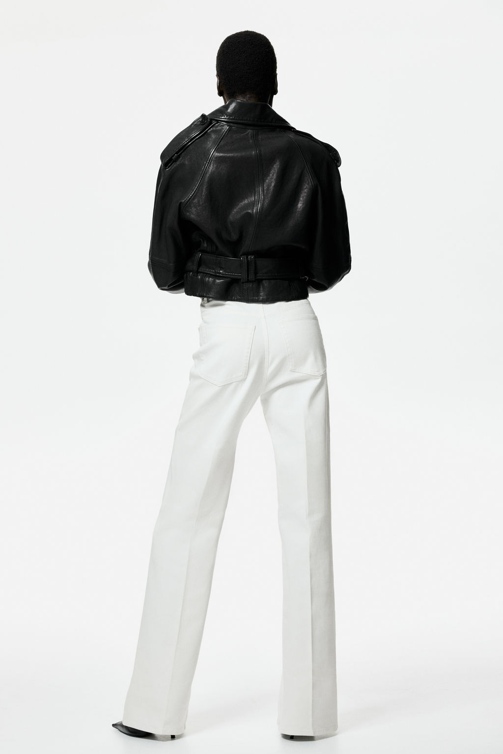 Pantal?n bootcut con cintur?n - H&m фото 9