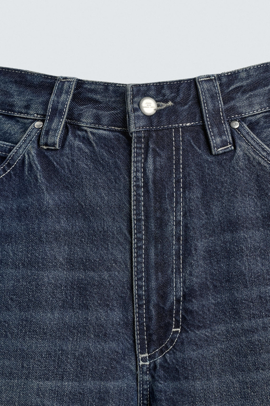 RELAXED FIT JEANS WITH FORD PATCH - Zara фото 10