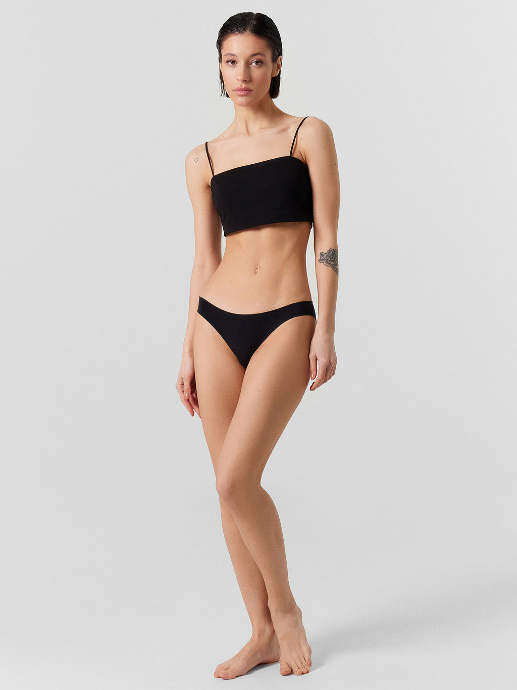 Цена за 2 штуки! ТРУСЫ ЖЕНСКИЕ черный1 412752