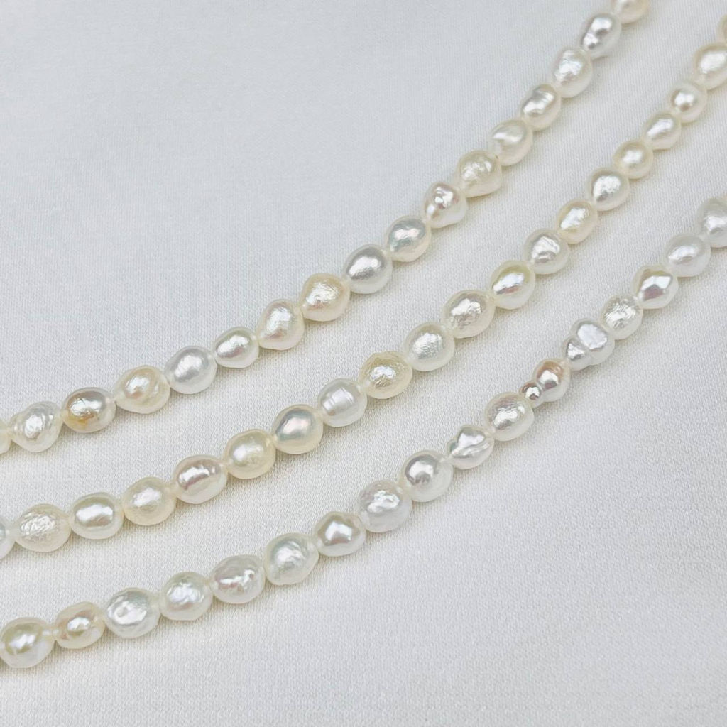 Бусины для украшений из белого Жемчуга 38 см