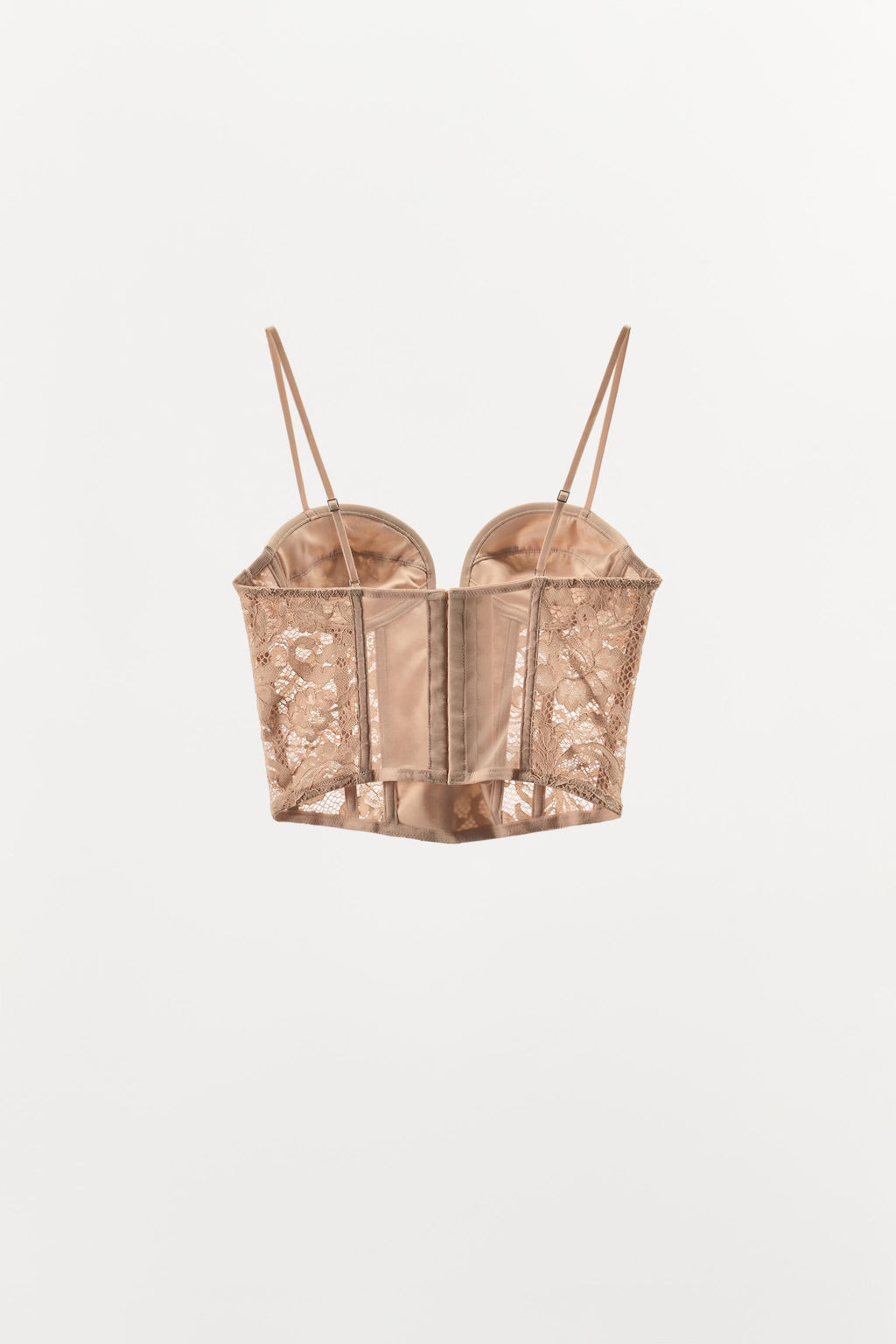 LACE CORSET WITH NECKLINE - Zara фото 6