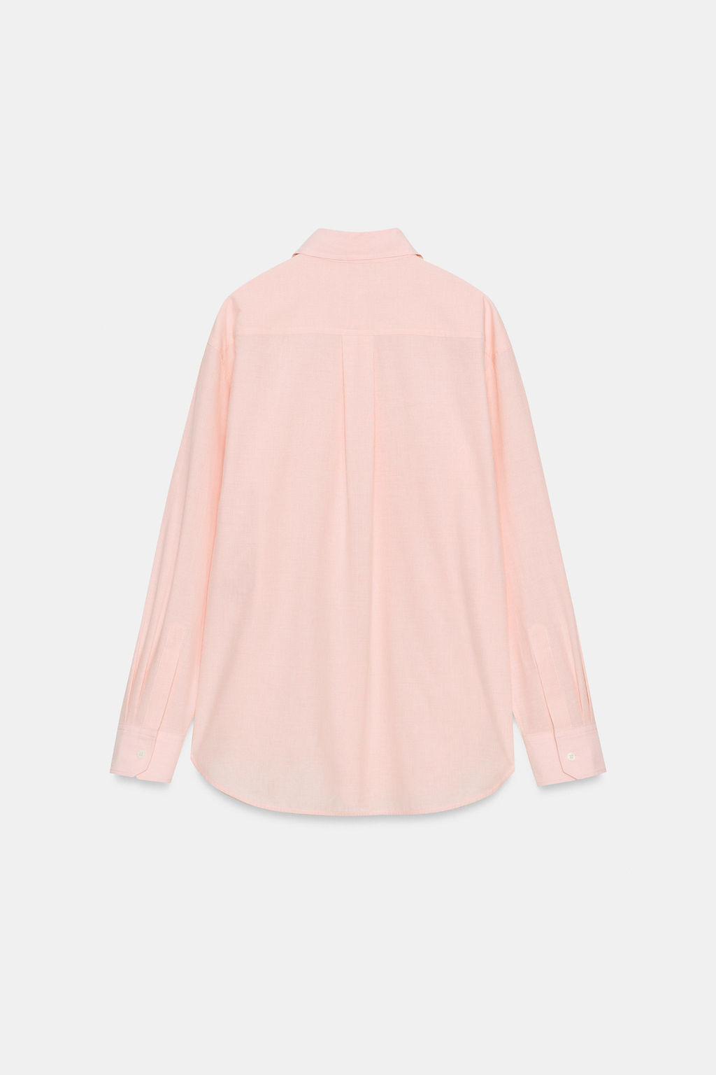 CAMISA RAYAS CUELLO DESMONTABLE ZW COLLECTION / Rosa / Blanco - Zara фото 6