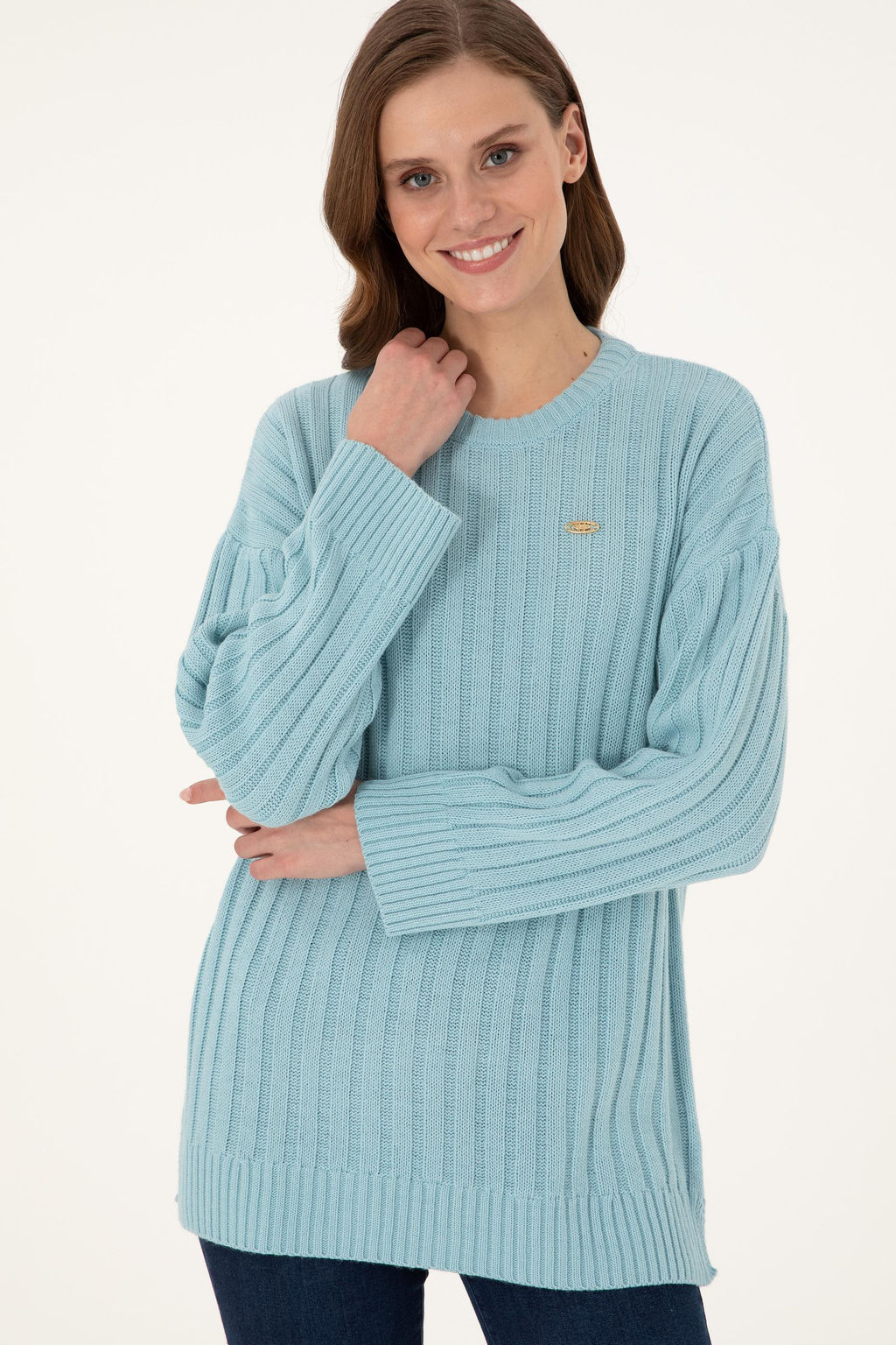 Женский водно-зеленый свитер Неожиданная скидка в корзине - U.s. polo assn фото 3