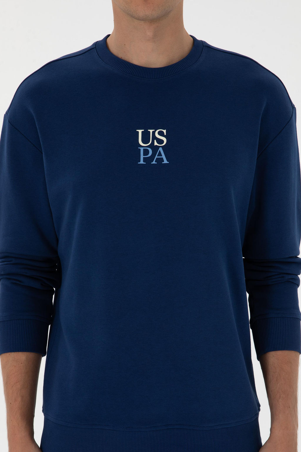 Erkek _ndigo Basic Sweatshirt Sepette S_rpriz _ndirim - U.s. polo assn фото 6