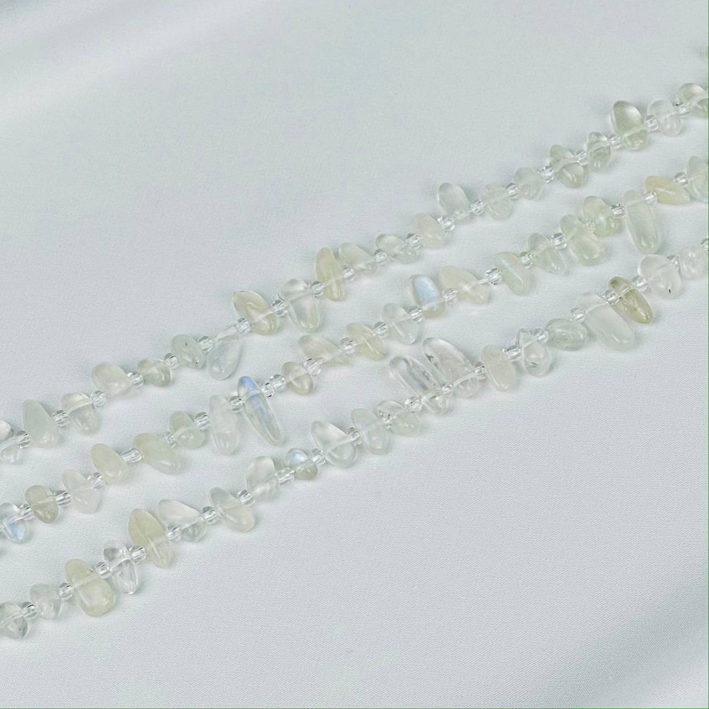 Бусины для украшений из Лунного камня крошка 39 см