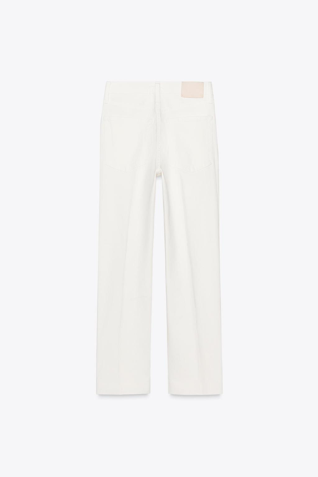 ZW COLLECTION HIGH-WAIST BOOTCUT CROPPED JEANS - Zara фото 8