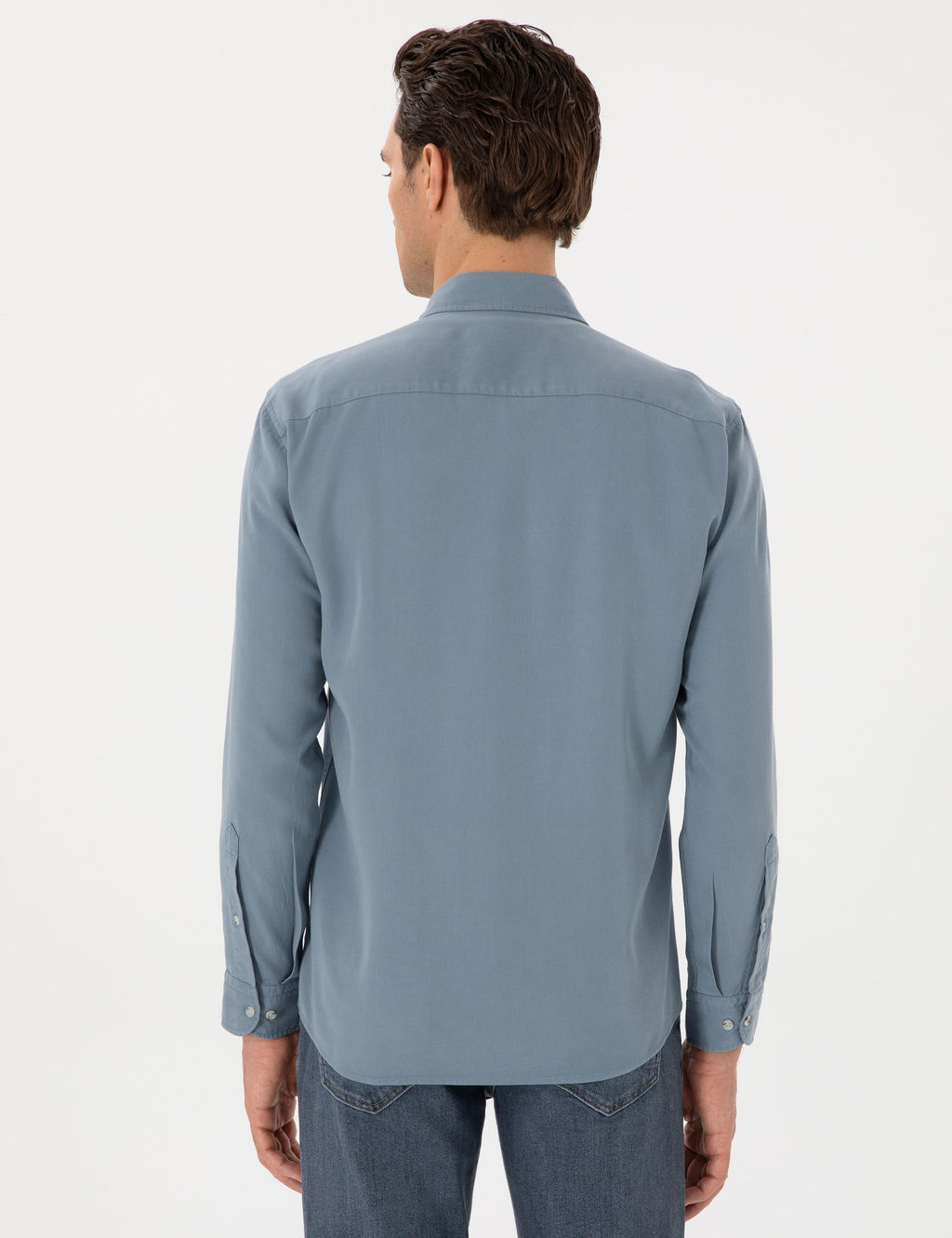 Koyu Mavi Regular Fit Uzun Kollu G_mlek - Cacharel фото 5