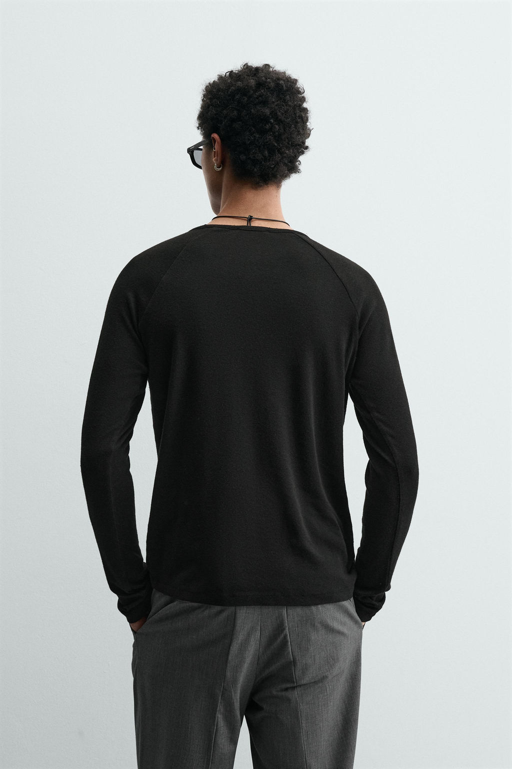 CAMISETA SLIM FIT LIGHTWEIGHT / Antracita oscuro - Zara фото 3