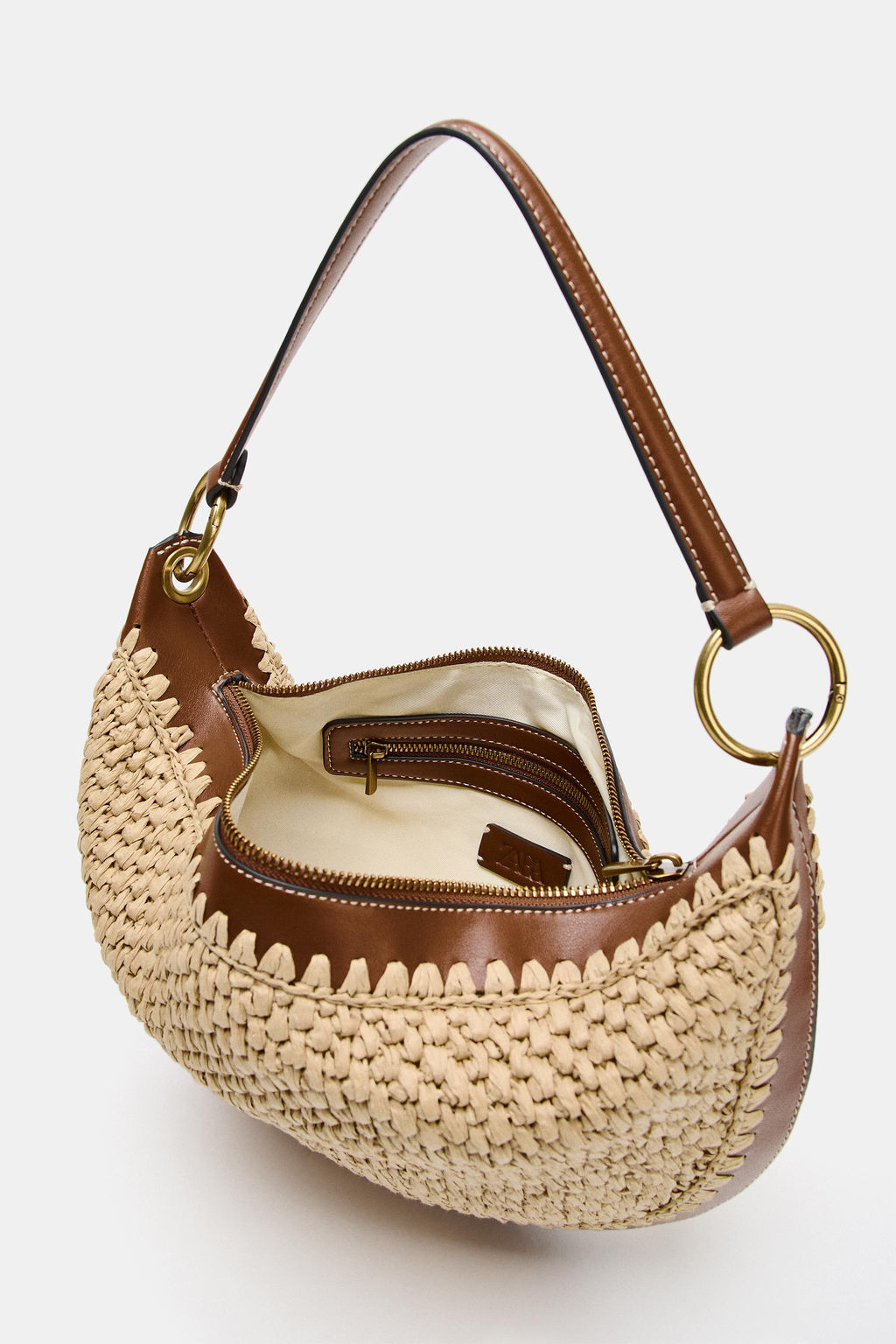 BOLSO MULTIPOSICI?N COMBINADO / Beige claro - Zara фото 6