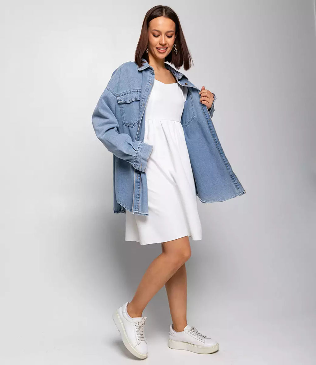 Платье #БШ2044, белый