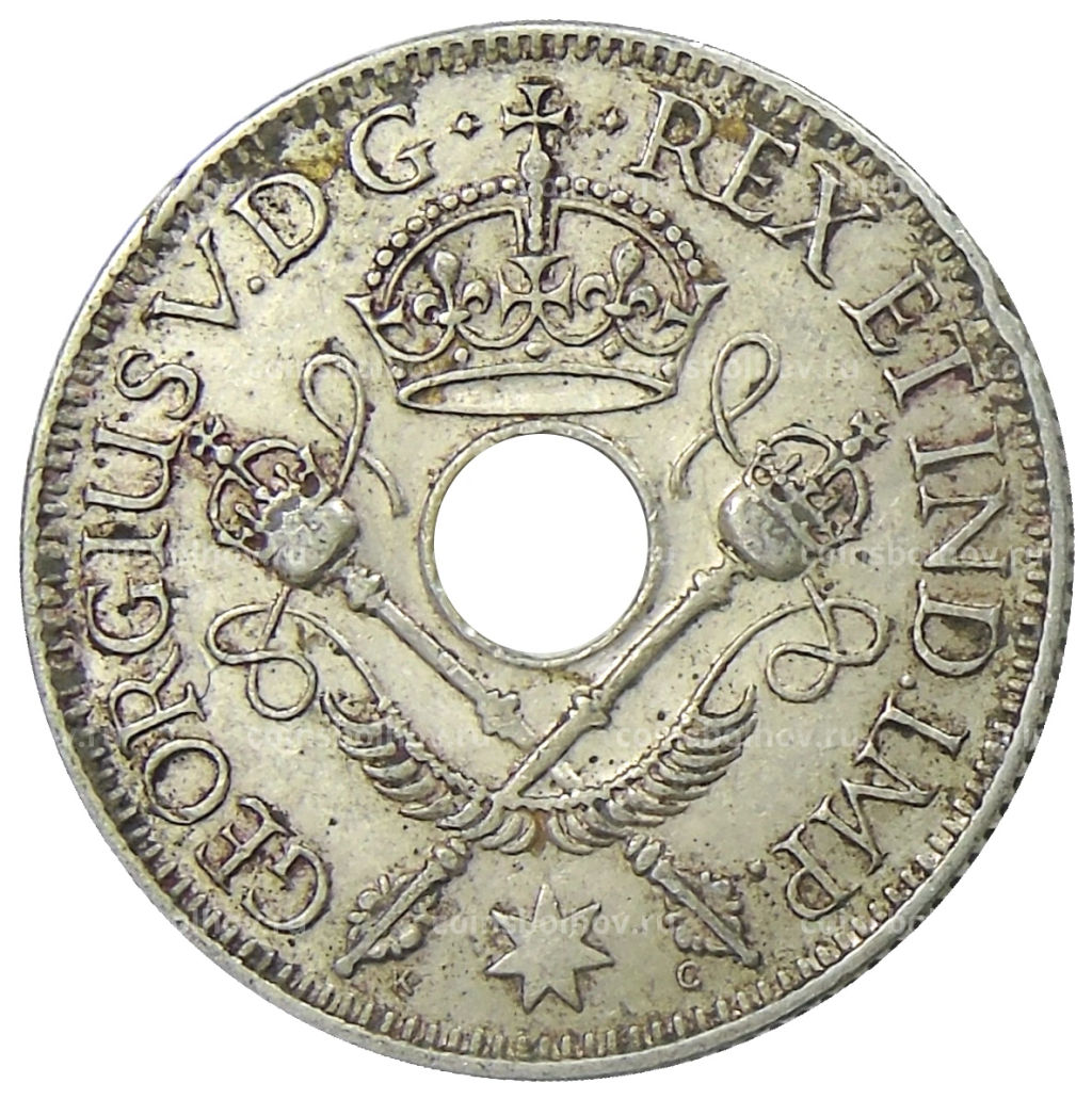 1 шиллинг 1935 года Британская Новая Гвинея