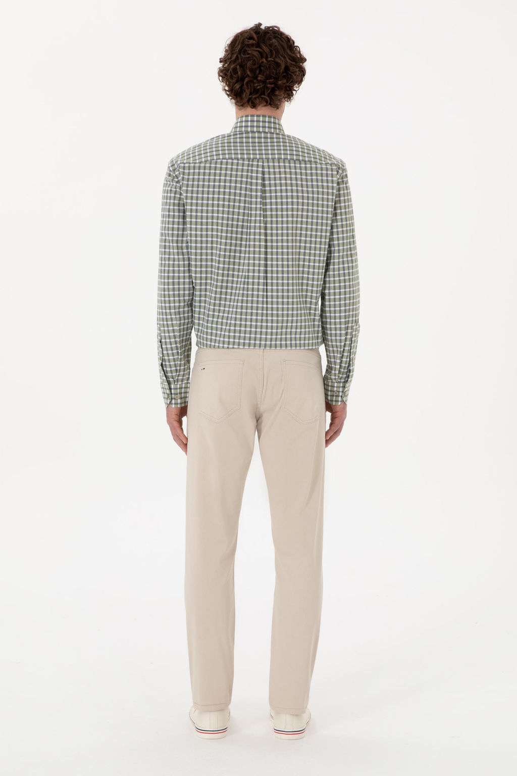 Erkek Ta_ Slim Fit Kanvas Pantolon