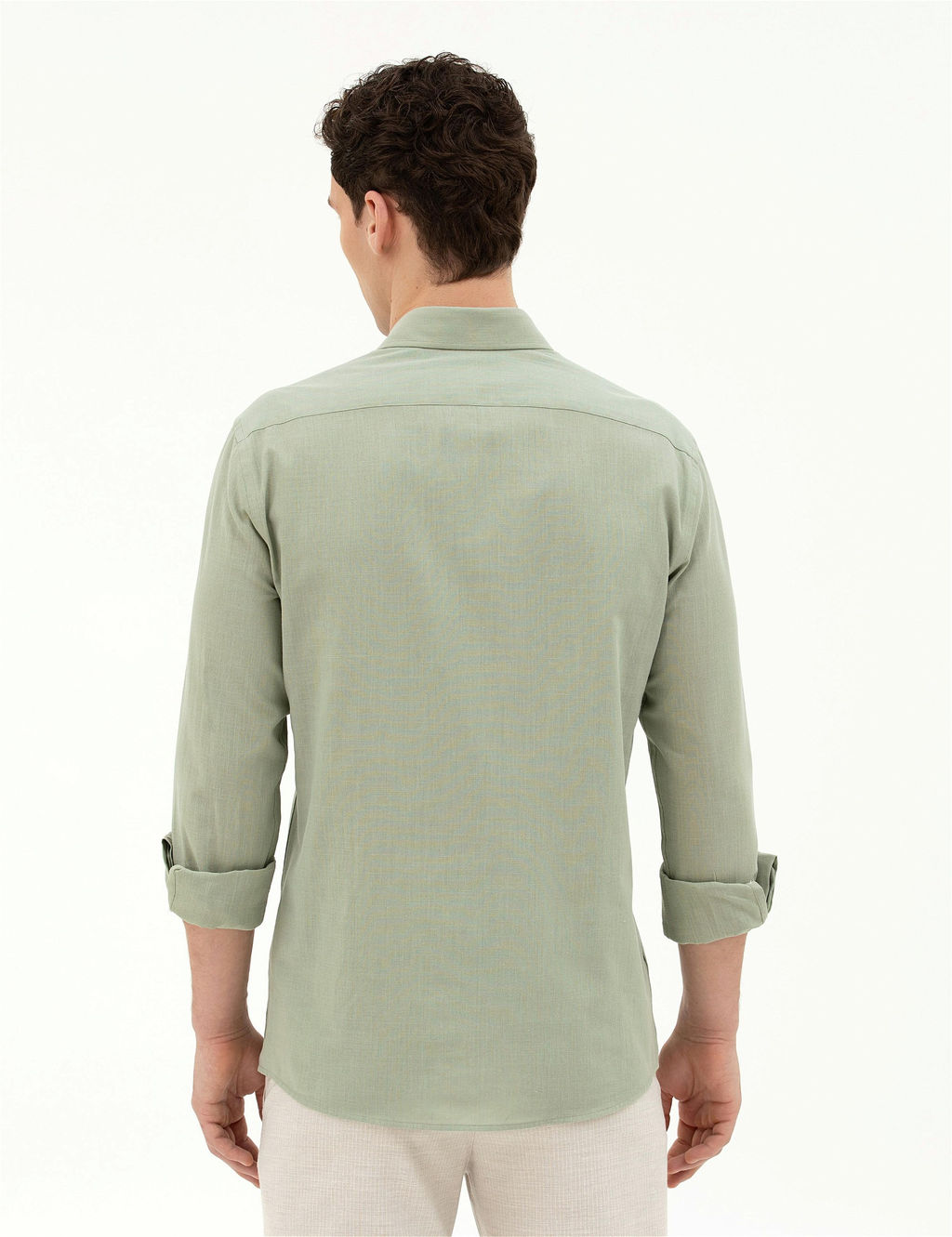 Ye_il Slim Fit Uzun Kollu G_mlek - Pierre cardin фото 5