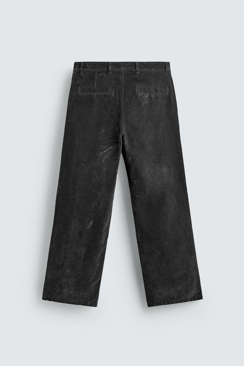 PANTAL?N RELAXED FIT FLOCADO / Gris - Zara фото 8