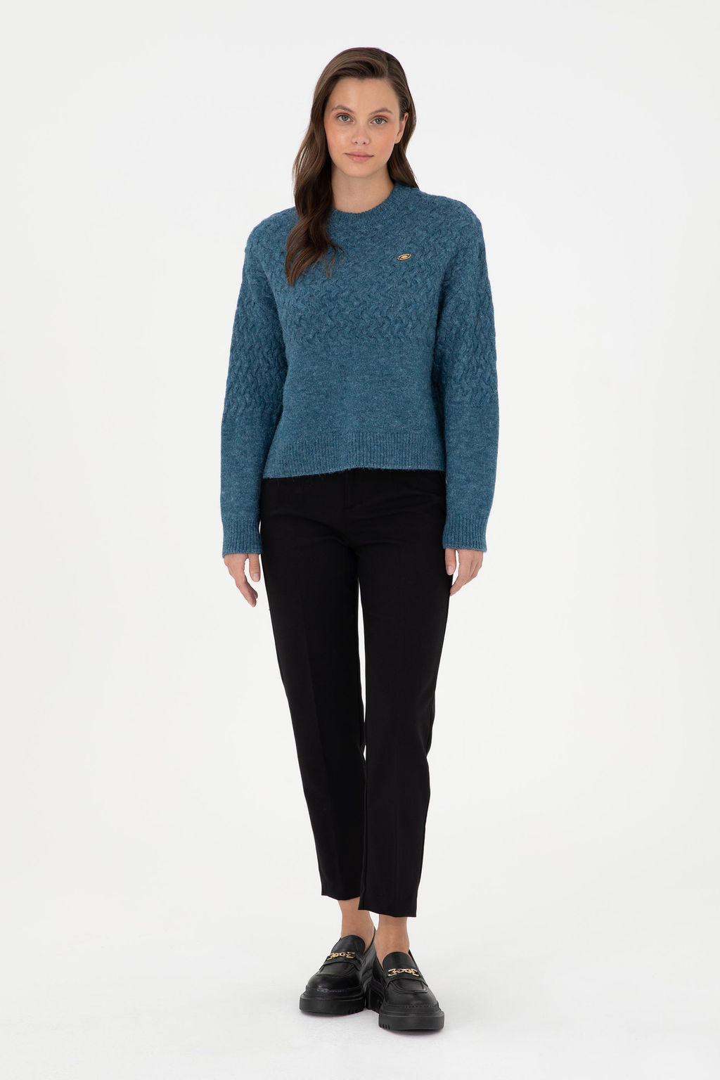 Женские черные брюки из плотной ткани Неожиданная скидка в корзине - U.s. polo assn фото 3