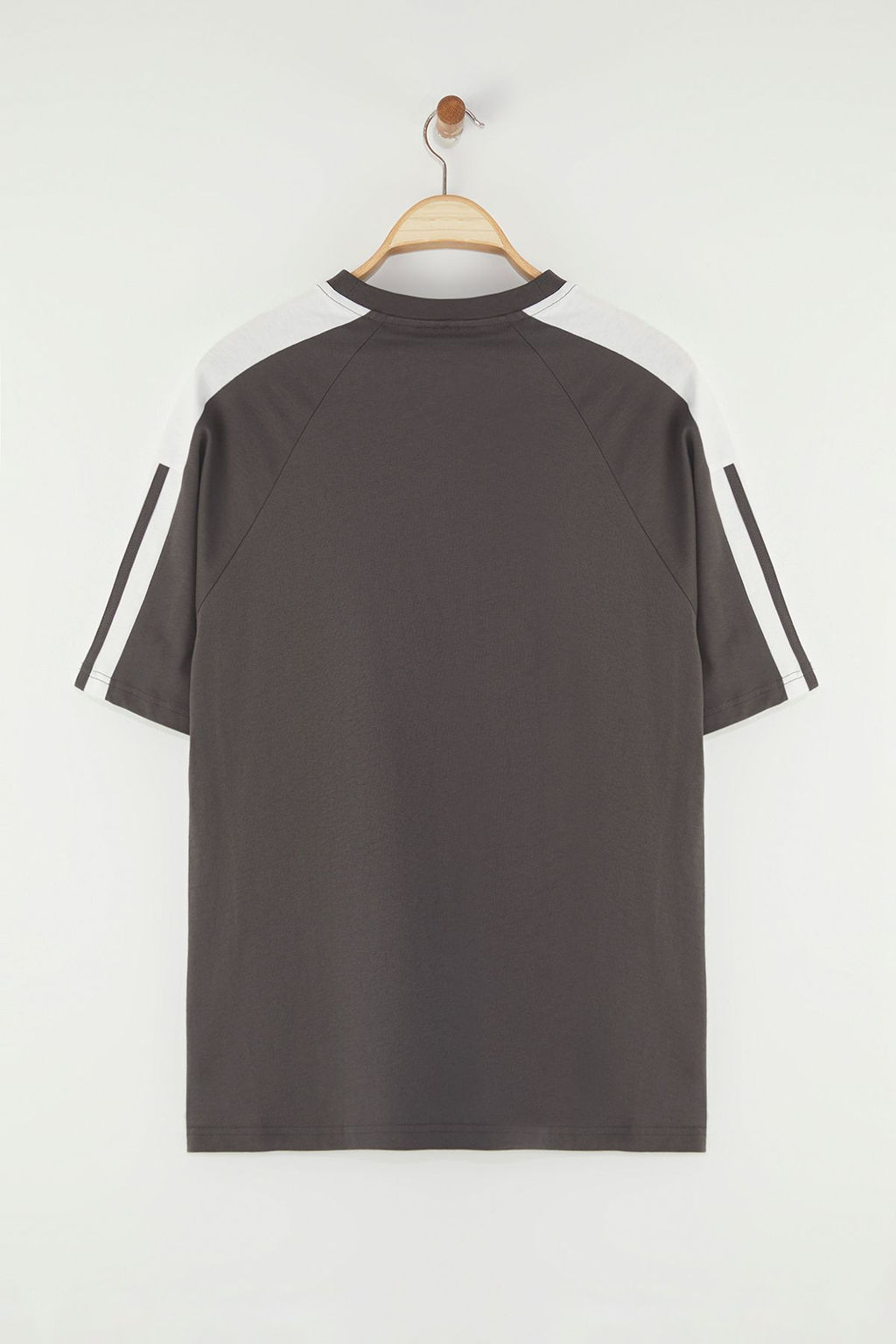 TRENDYOL MAN Bordo Kolej Oversize/Genis Kesim %100 Pamuk Renk Bloklu T-Shirt TMNSS25TS00095 - Trendyolmilla фото 3