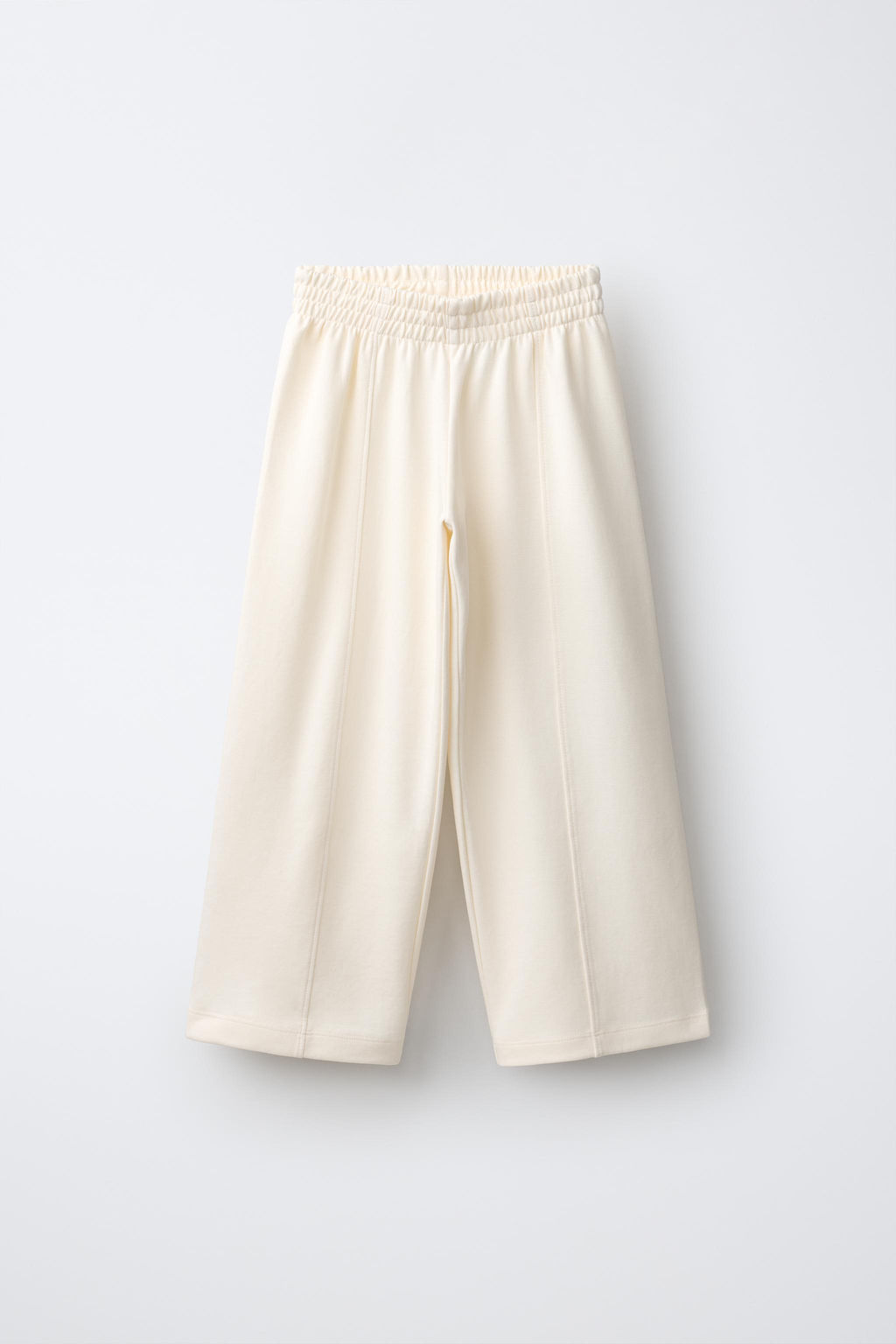 PANTAL?N WIDE LEG INTERLOCK / Crudo