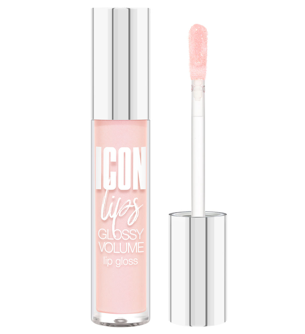 LuxVisage Блеск для губ с эффектом объема тон 501 ICON lips glossy volume Baby Pink 3,4г  фото 2