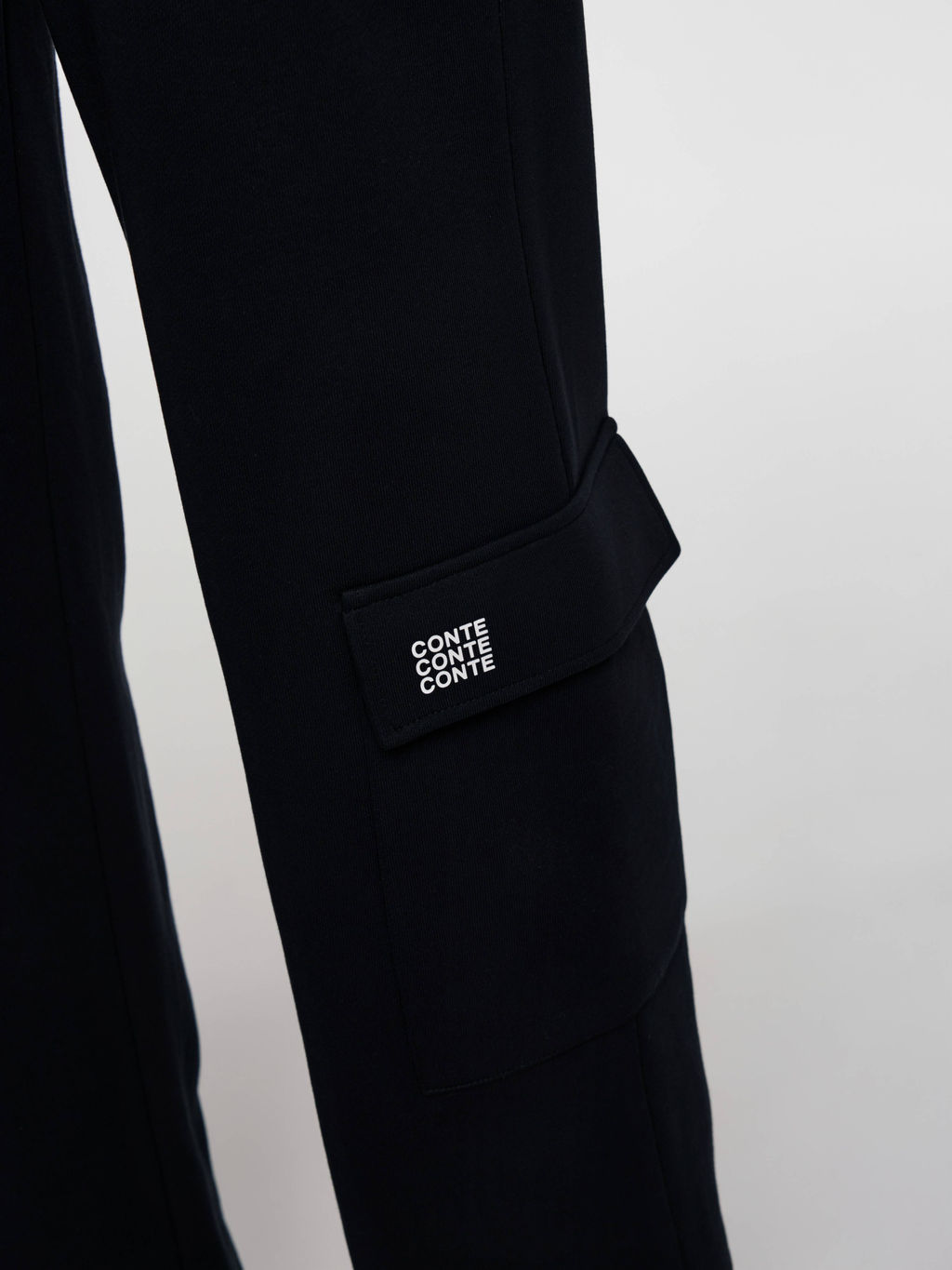CONTE Брюки из футера с накладными карманами LBK 2584 black - Conte elegant фото 2