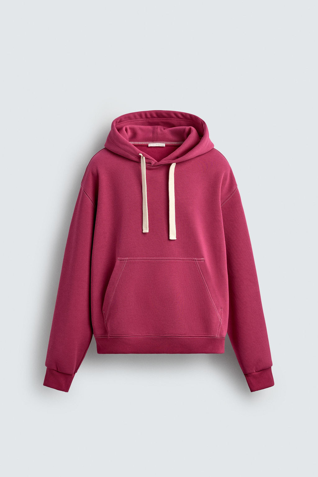 TOPSTITCHED HOODIE
