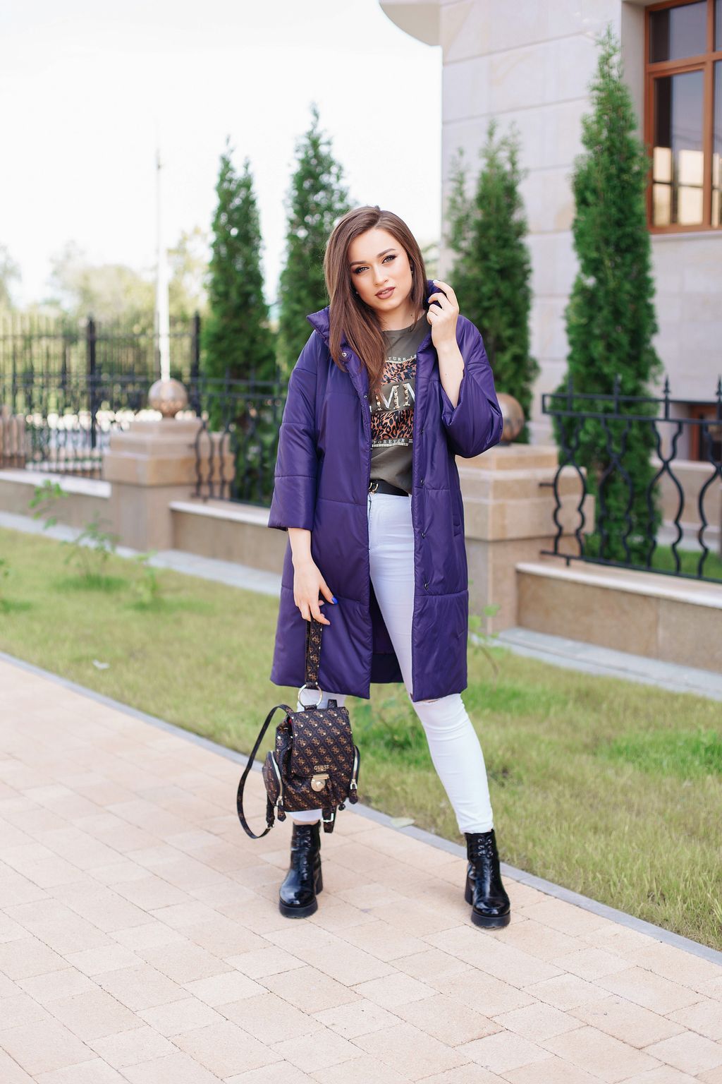 Куртка женская демисезонная 21680 (лиловый) - Kankan фото 14