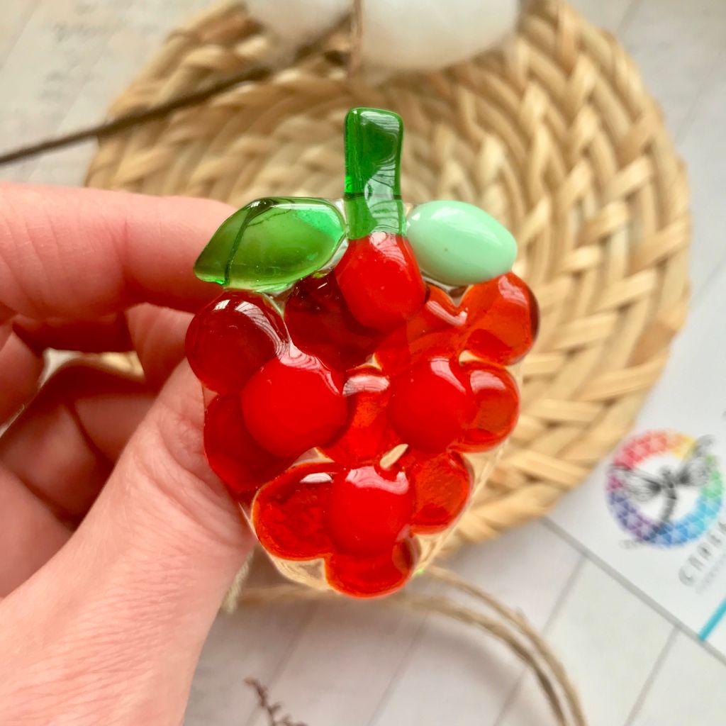 Брошь Малина - Стрекоза фото 4