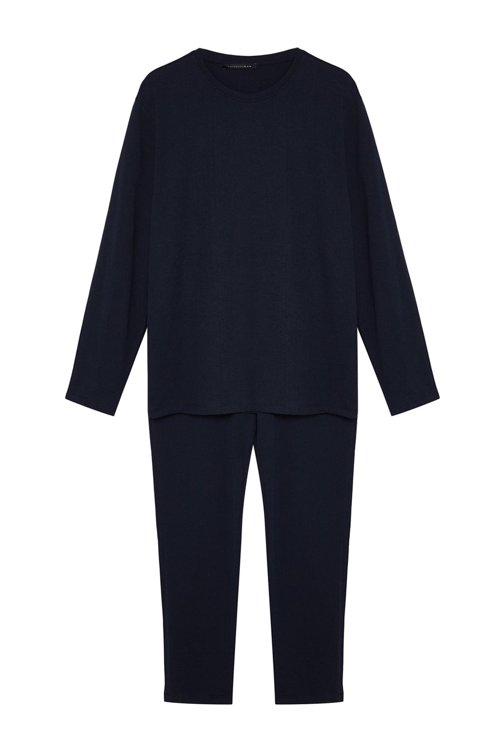 TRENDYOL MAN Siyah Regular Fit Orme Pijama Tak?m? TMNAW24PT00008 - Trendyolmilla фото 7