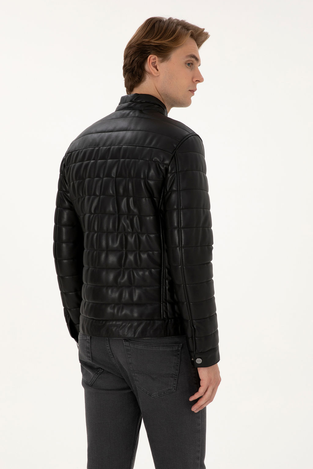 Erkek Siyah Deri Ceket - U.s. polo assn фото 5
