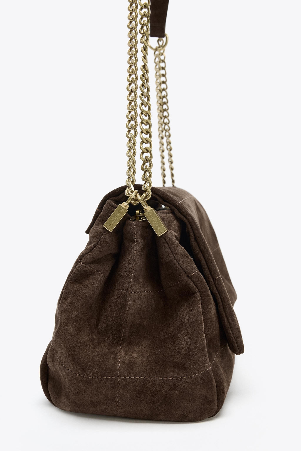 SPLIT SUEDE SHOULDER BAG - Zara фото 4