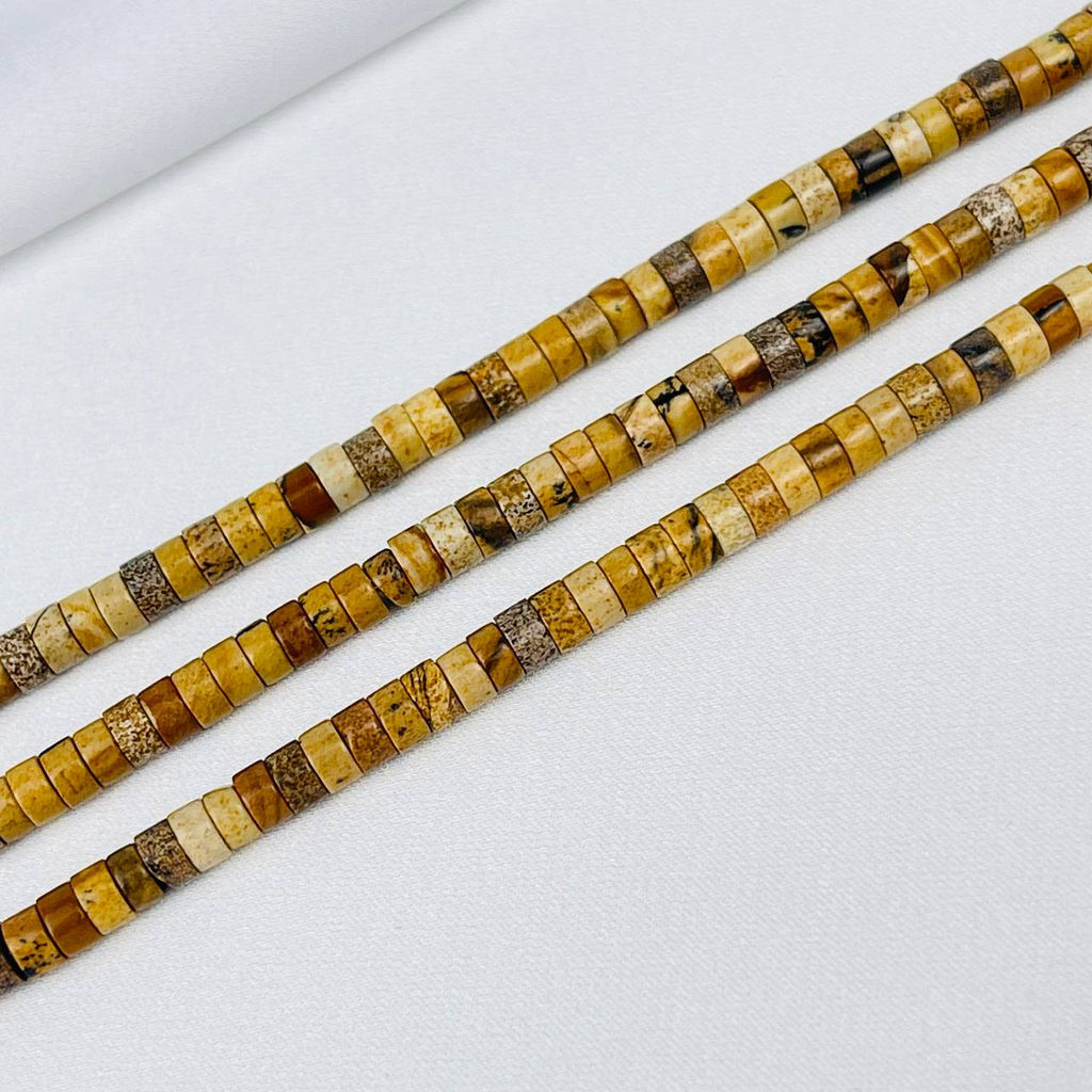 Бусины для украшений из песочной Яшмы 38 см