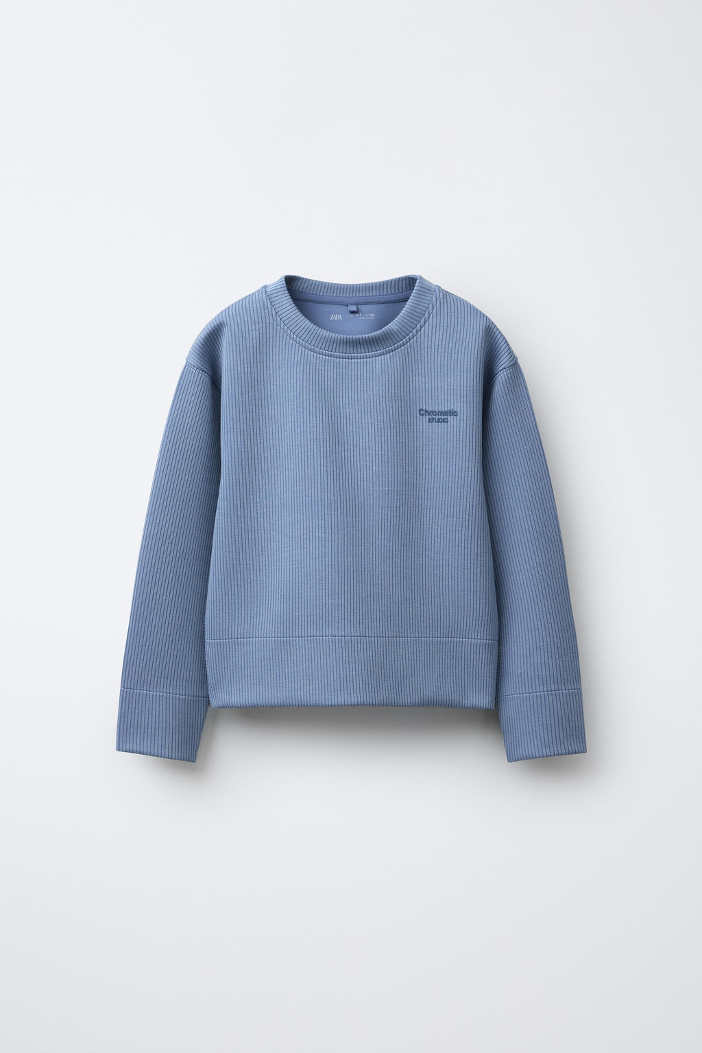 RIB SWEATSHIRT WITH MODAL - Zara фото 2