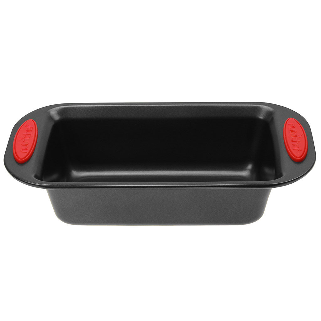 Форма для выпечки с антипригарным покрытием 30,8х15,5см Дебют, h7,7см, с силиконовыми накладками, цвет - графит (Китай) - Домашняя мода фото 2