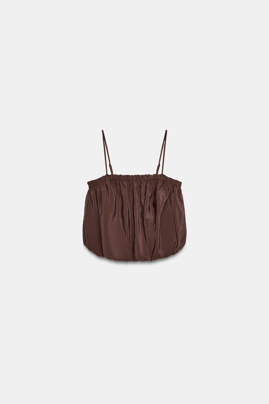 TOP TIRANTES GLOBO / Marr?n - Zara фото 6