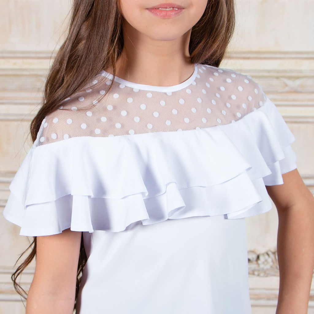 Блузка для девочки короткий рукав Соль&Перец фото 2