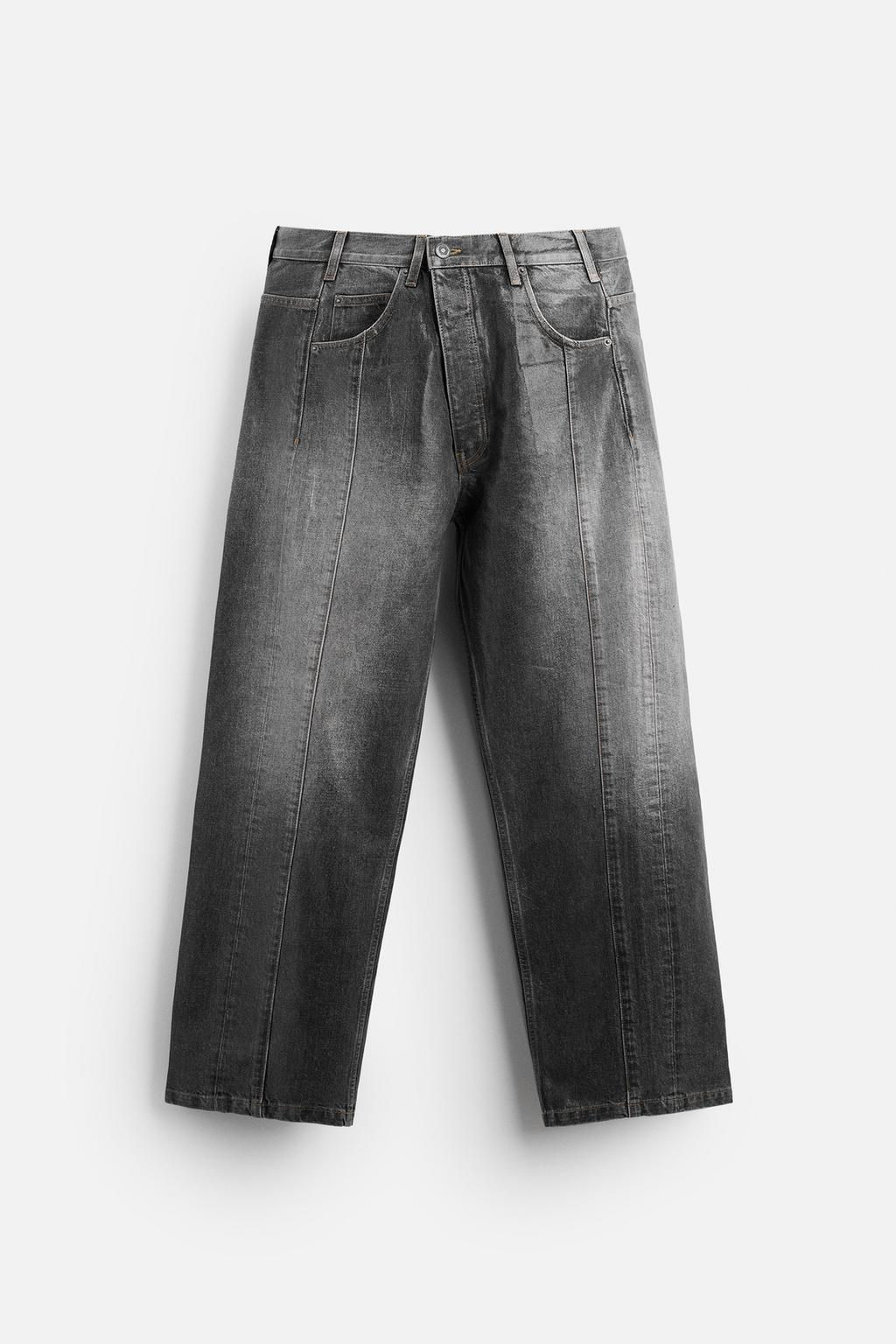 WAXED EFFECT JEANS - LIMITED EDITION - Zara фото 6