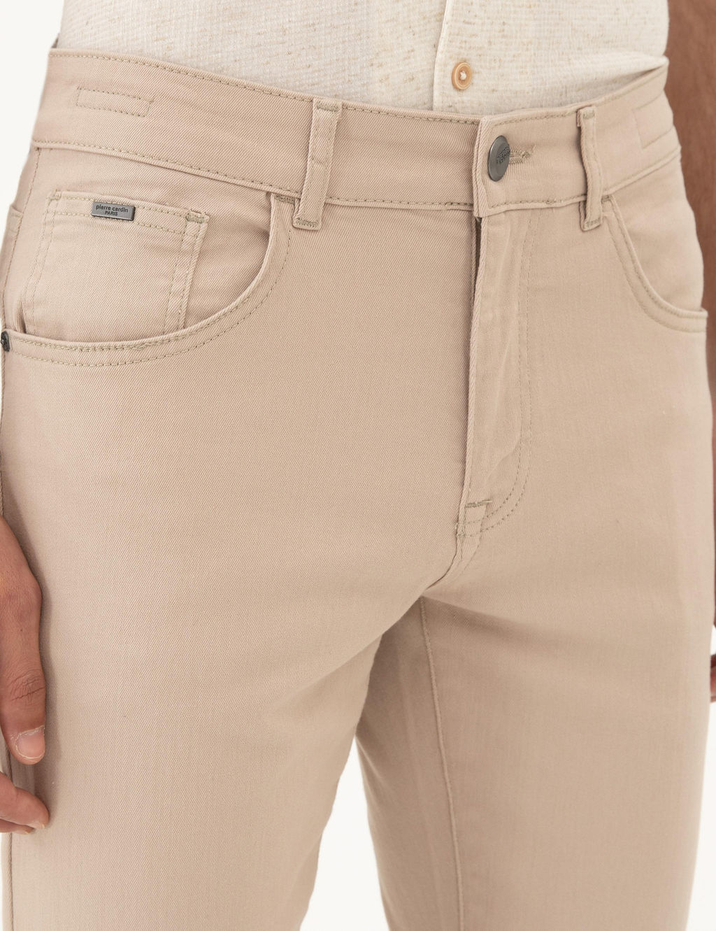 Bej Slim Fit Jean Pantolon